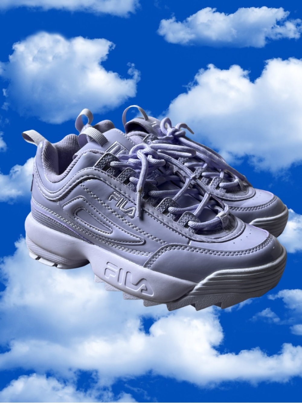 Fila Disruptors 2 Chunky Sneakers - Lavender Purple WORN ONCE RARE